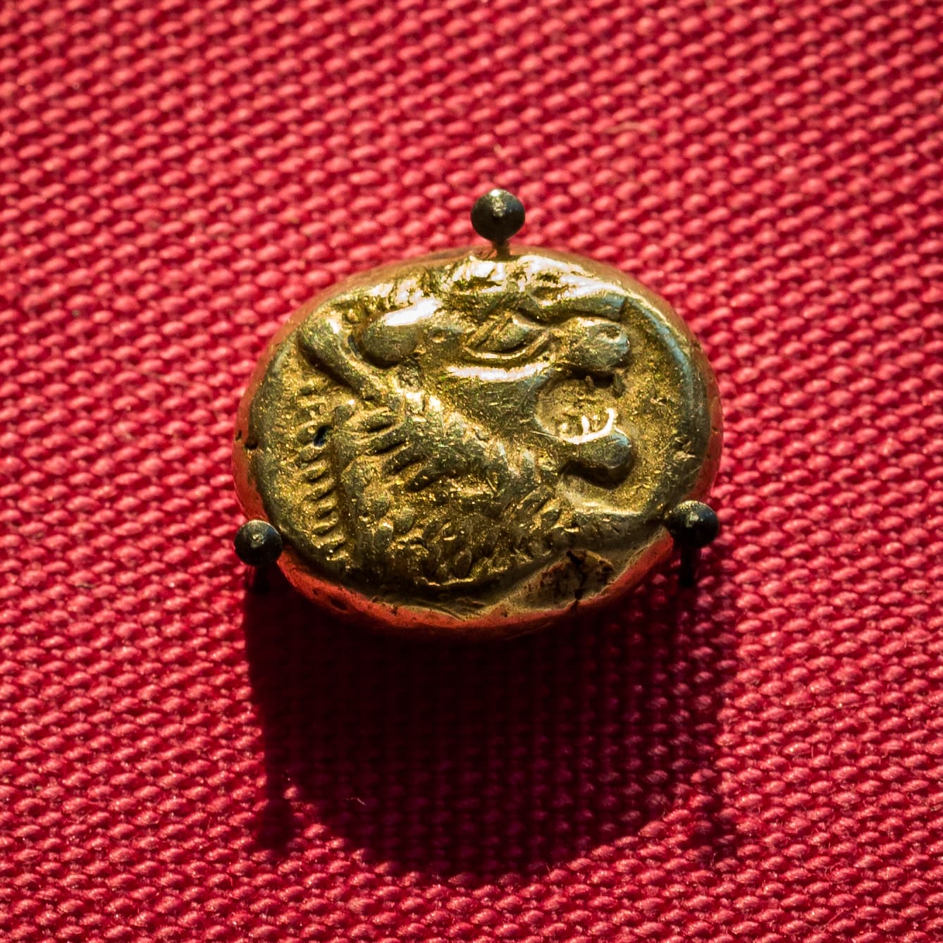 Trite de electro lidio con cabeza de león (British Museum)